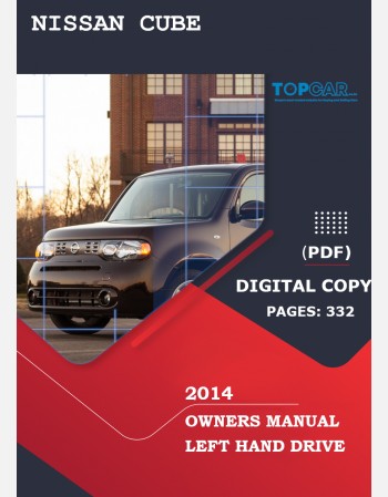 2014 nissan cube owners manual